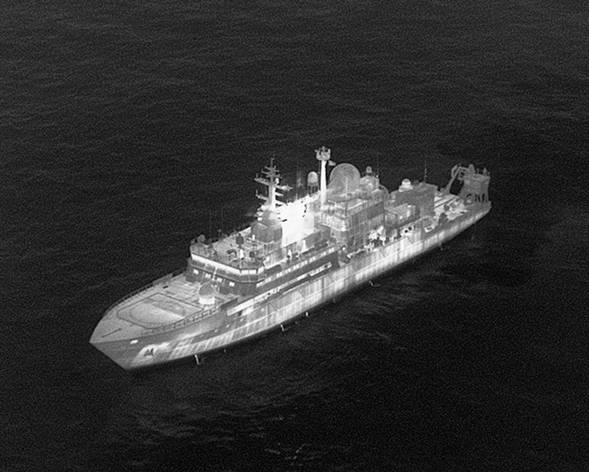 Dostrzegli rosyjski okręt szpiegowski. Natychmiastowa reakcja