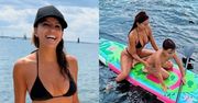 Eva Longoria w bikini relacjonuje wspólny urlop z synem na jachcie
