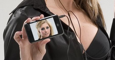 Dziewczyna iPod touch