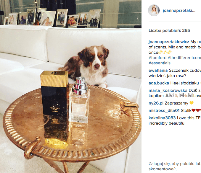 Ulubione perfumy Joanny Przetakiewicz (fot. Instagram)