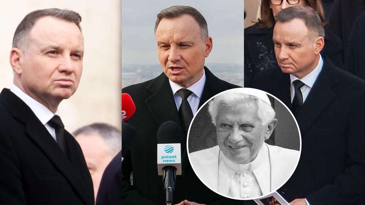 Pogrzeb Benedykta XVI. Prezydent Andrzej Duda pożegnał papieża emeryta i przypomniał jego związki z Polską