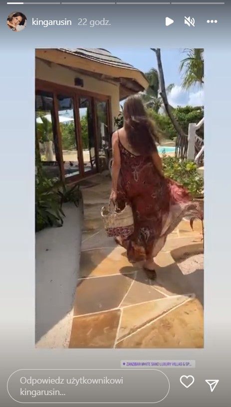 Kinga Rusin na Zanzibarze