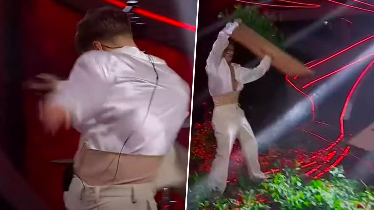 Wokalista wpadł w szał w czasie preselekcji do Eurowizji. Omal nie zdemolował całej sceny! Oburzeni fani nie mają dla niego litości