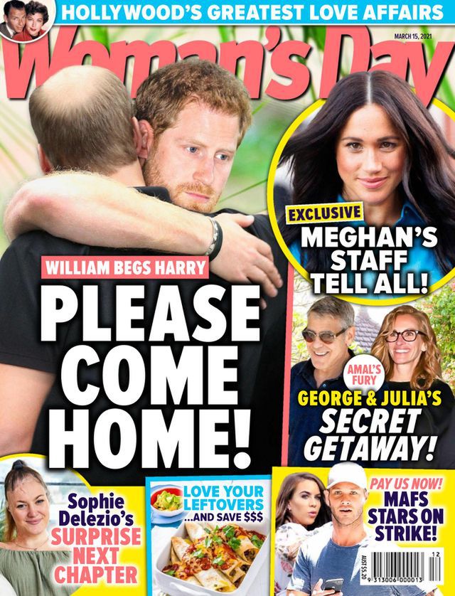 Harry i William na okładce Woman's Day