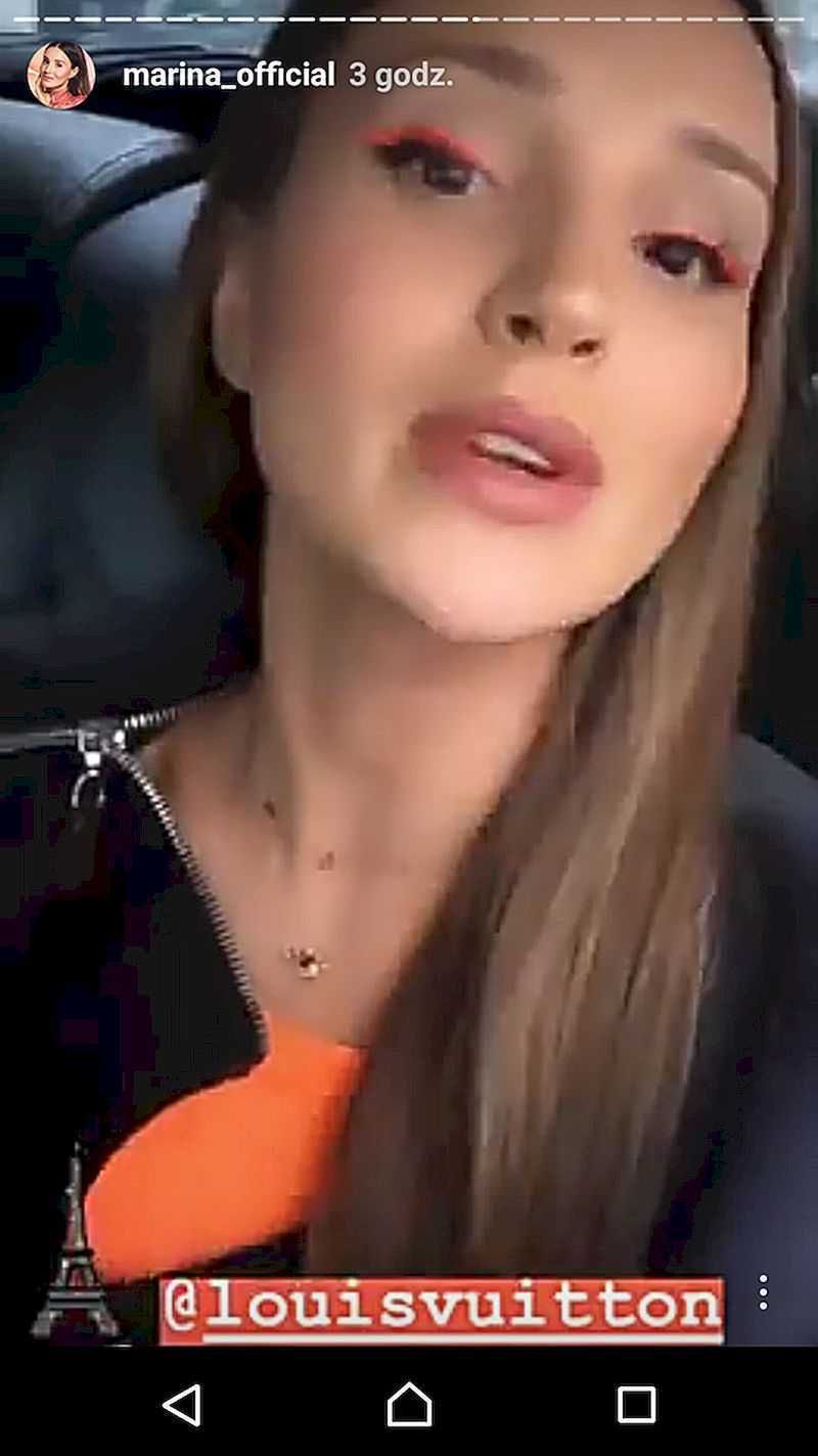 Marina szaleje w wyjątkowym makijażu na Fashion Week w Paryżu
