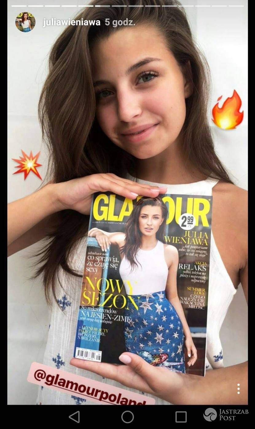 Julia Wieniawa chwali sie pierwsza okładką