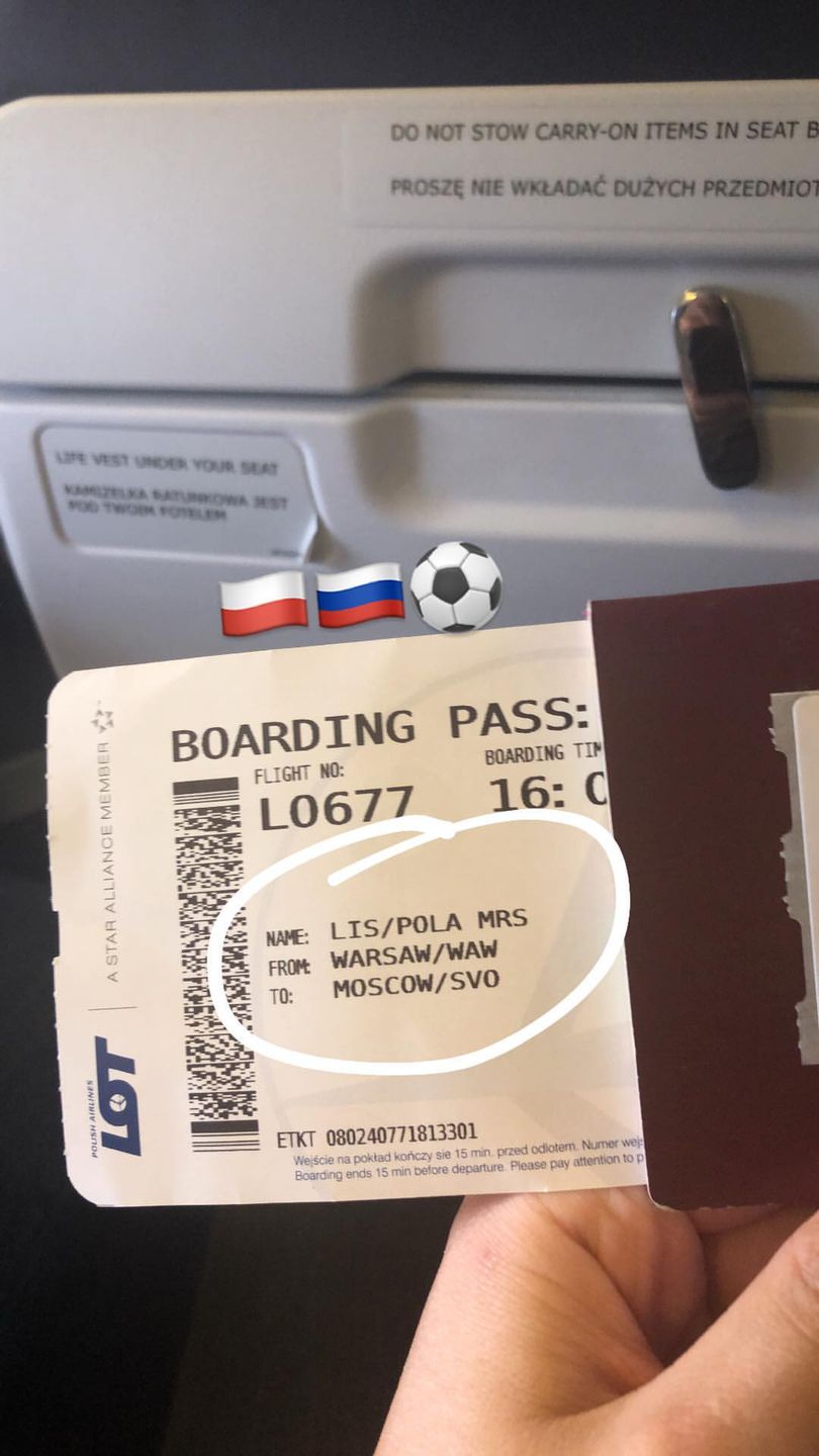 Pola Lis na meczu Polska-Senegal