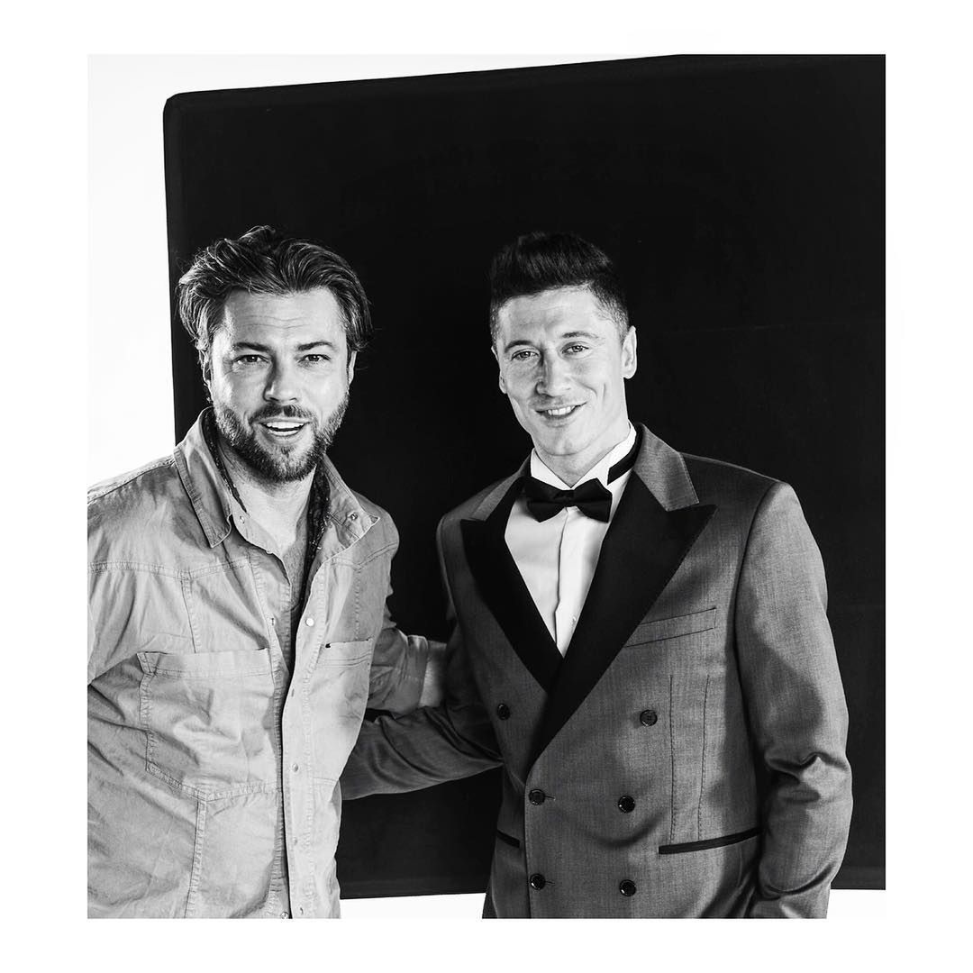 Olivier Janiak i Robert Lewandowski