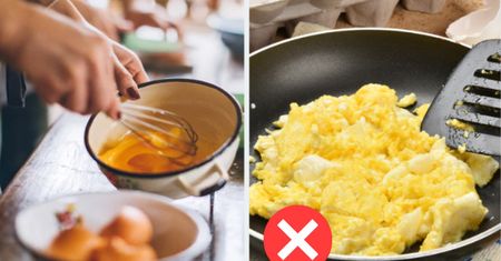 Sposób na lekką jak chmurka jajecznicę, którą zrobisz bez użycia patelni