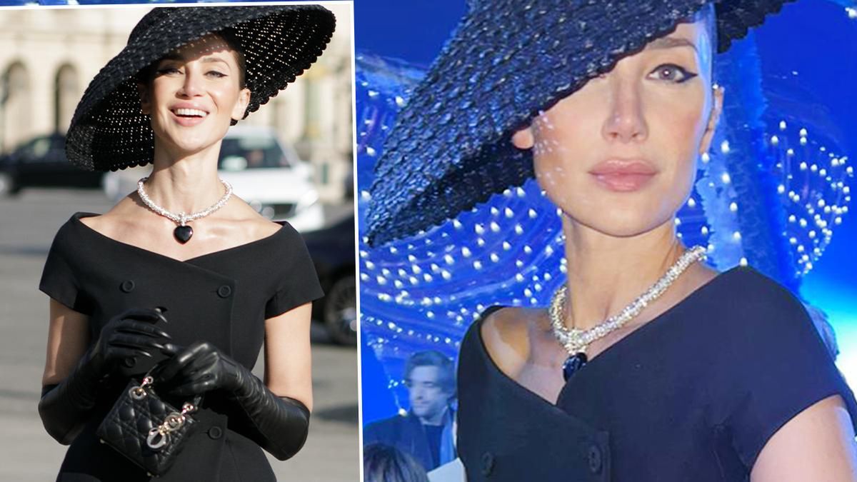 Sabina Jakubowicz na pokazie Diora