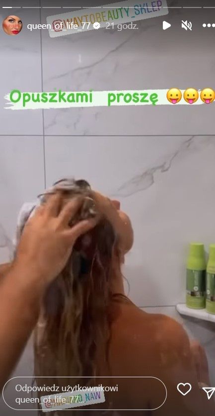 Dagmara Kaźmierska dodała filmy spod prysznica