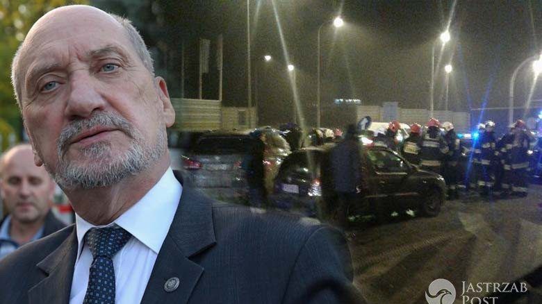 Wypadek Antoniego Macierewicza. Zdjęcia 2017