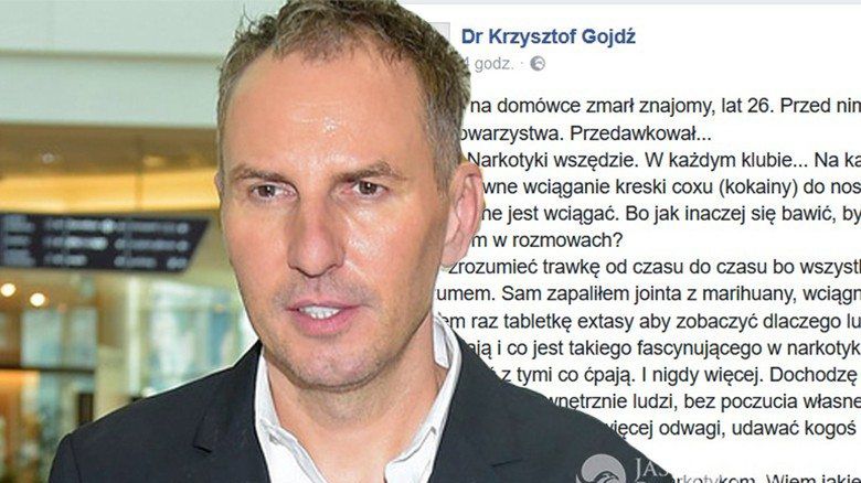 Krzysztof Gojdź o narkotykach