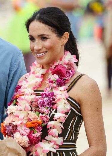 Meghan Markle w ciąży i książę Harry na plaży Bondi w Sydney