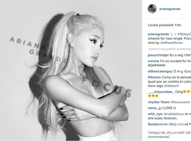Ariana Grande została blondynką (fot. Instagram.com)