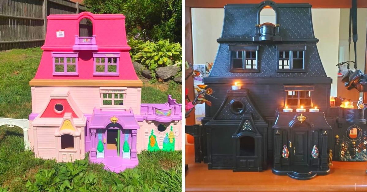 A Mother Turned Doll Houses Into  Glamorous Dark Residences, Ideal for Halloween