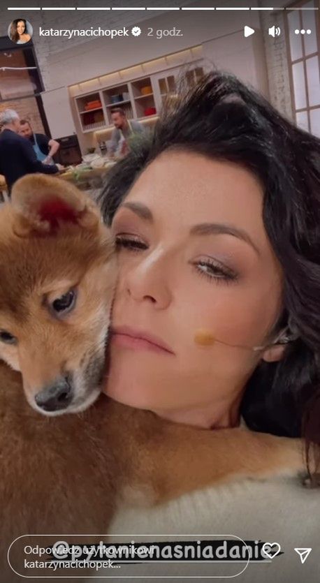 Kasia Cichopek z psem