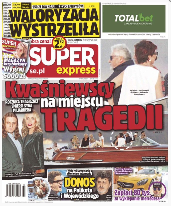 Aleksander i Jolanta Kwaśniewscy wspierają Agnieszkę Woźniak-Starak