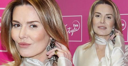 Klasycznie i stylowo ubrana Hanna Lis na wiosennej ramówce stacji TVN Style