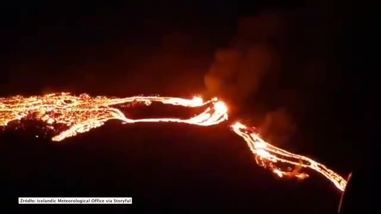 Erupcja wulkanu Fagradalsfjall na Islandii. Pierwsza od ponad 800 lat.