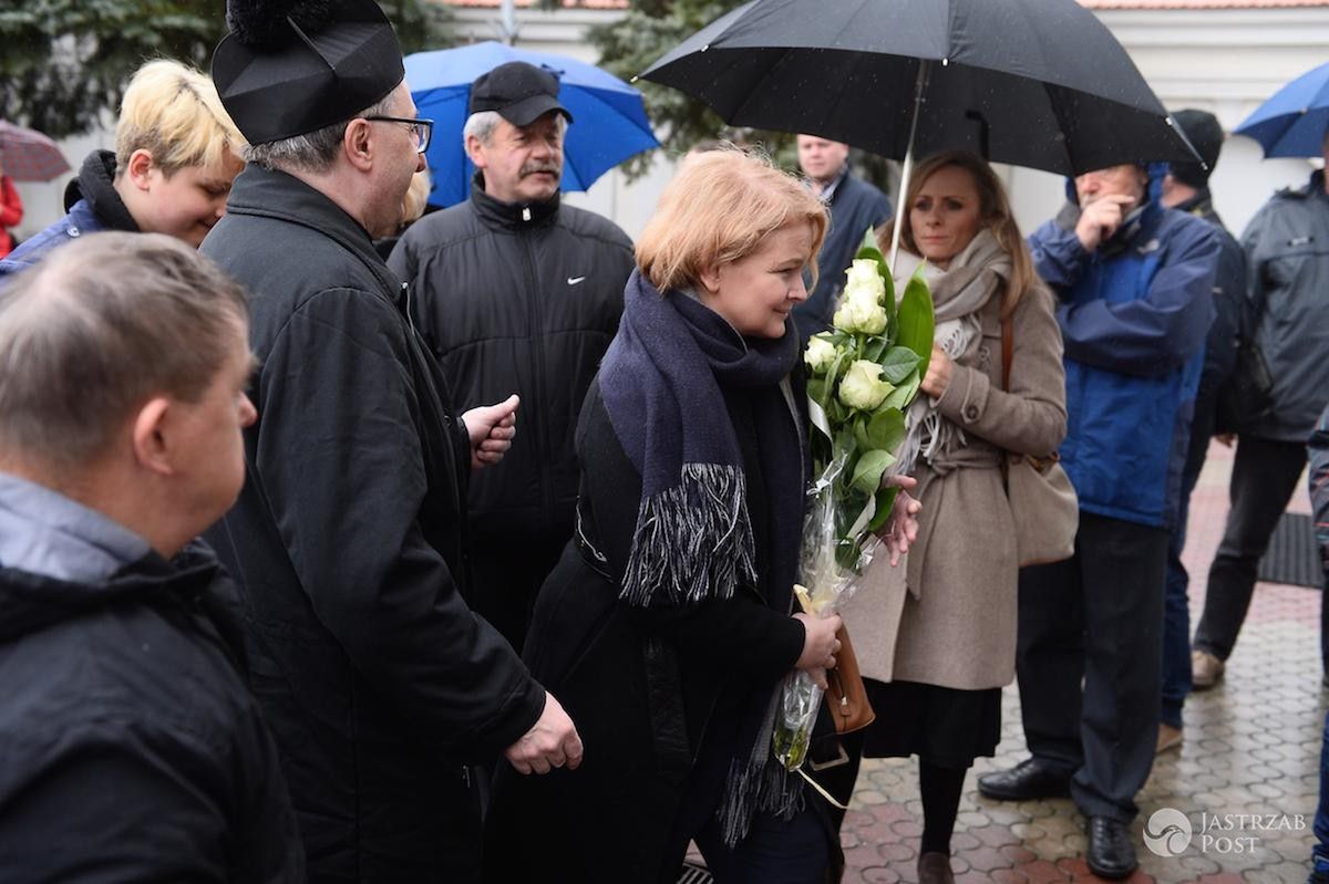 Dominika Ostałowska - pogrzeb Witolda Pyrkosza