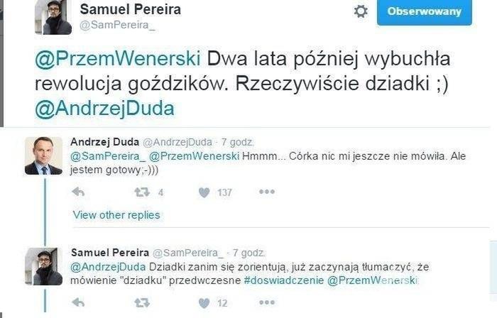 Andrzej Duda chce zostać dziadkiem-