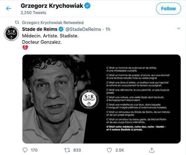 Grzegorz Krychowiak pożegnał Bernarda Gonzaleza