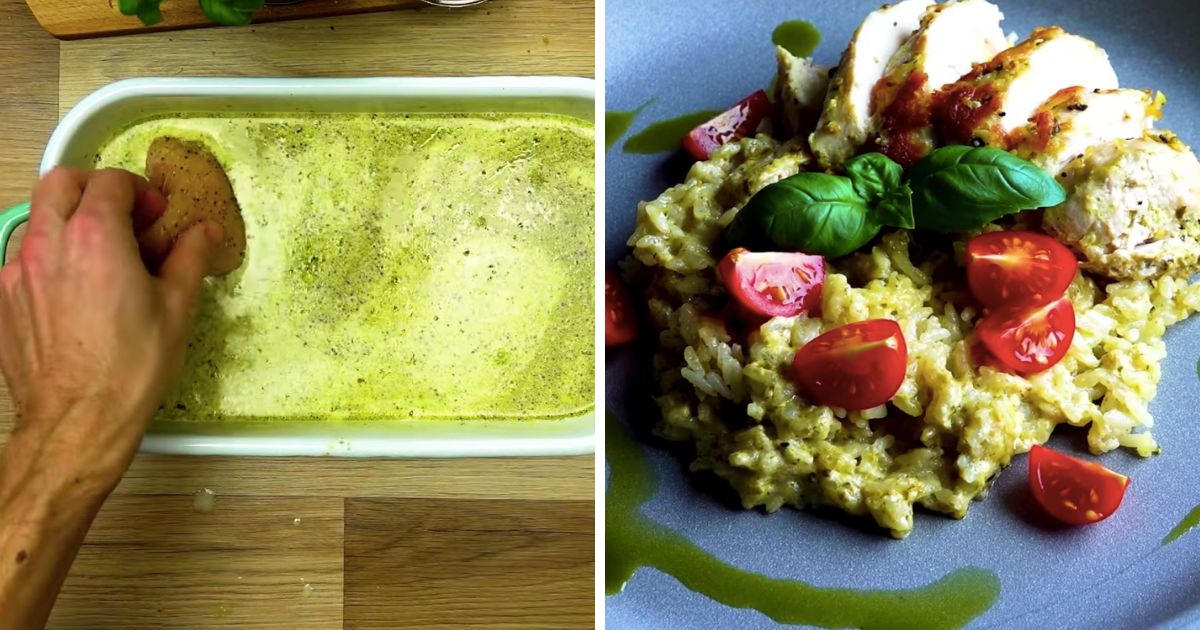 Kurczak w kremowym pesto