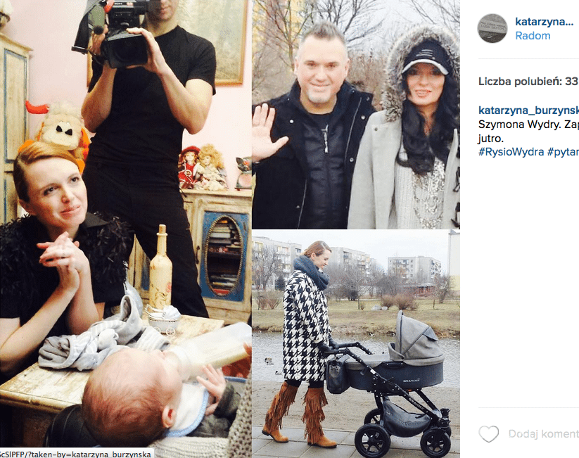 Kasia Burzyńska pokazała syna Szymona Wydry