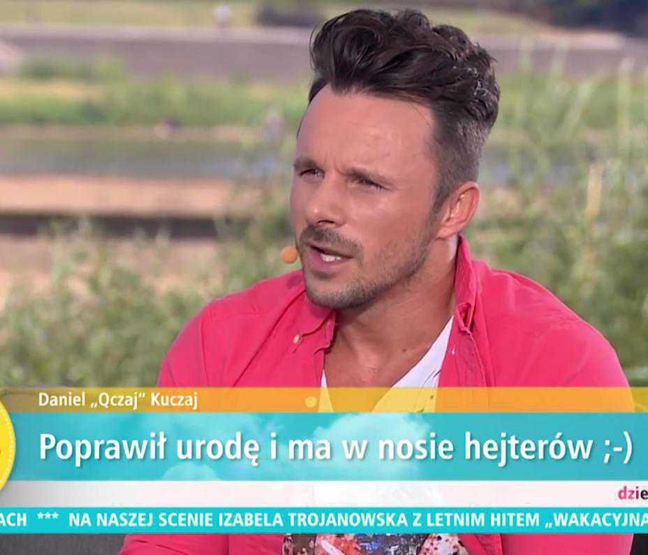 Daniel Kuczaj po operacji plastycznej nosa