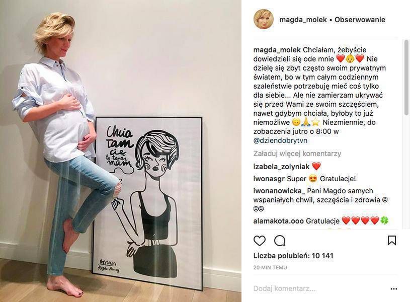 Magda Mołek potwierdziła drugą ciążę na Instagramie