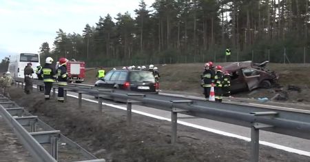 Bus przewożący amerykańskich żołnierzy dachował na Dolnym Śląsku. Dwie osoby w stanie ciężkim
