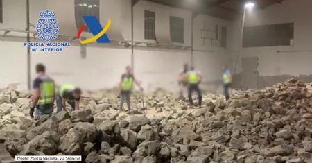 Kokaina ukryta w sztucznych kamieniach