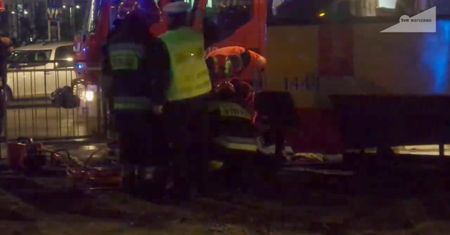Śmiertelny wypadek w Warszawie. Tramwaj potrącił kobietę
