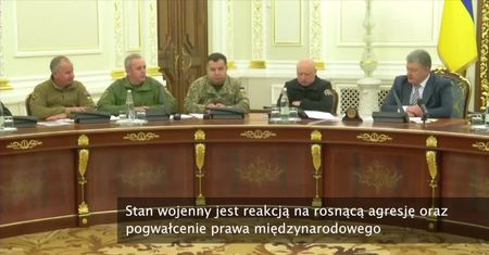 Petro Poroszenko chce wprowadzenia stanu wojennego po incydencie w Cieśninie Kerczeńskiej