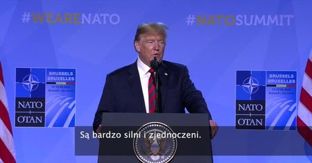 D. Trump o ewentualnym wycofaniu się USA z NATO