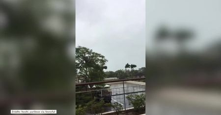 Tajfun szaleje na japońskiej Okinawie. 700 domów bez prądu, cztery osoby ranne