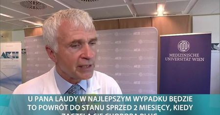 Niki Lauda oddycha samodzielnie, lekarze zadowoleni z przebiegu rehabilitacji po przeszczepie płuca