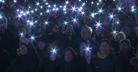 Protesty na Słowacji w rocznicę śmierci dziennikarza J. Kuciaka i jego narzeczonej