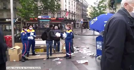 Miliony maseczek higienicznych rozdano w Paryżu. Francja wchodzi w nowy etap restrykcji