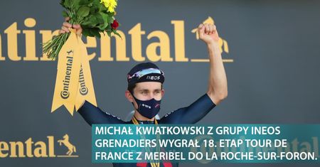Michał Kwiatkowski wygrał 18. etap Tour de France. Wielkie zwycięstwo Polaka