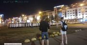 Protesty w Mińsku po ogłoszeniu wstępnych wyników wyborów prezydenckich na Białorusi