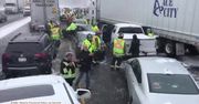 Ogromny karambol na autostradzie. Zderzyło się ponad 20 pojazdów