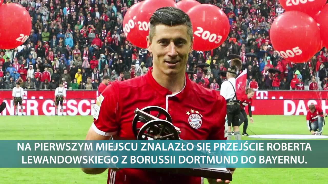 Przejście Roberta Lewandowskiego z Borussii do Bayernu najlepszym wolnym transferem dekady