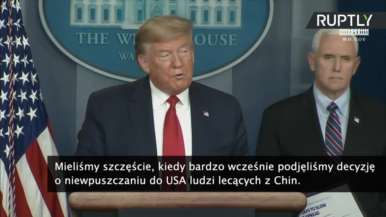 D. Trump o epidemii koronawirusa: To jest niczyja wina. Na pewno nie ma winnych w naszym kraju