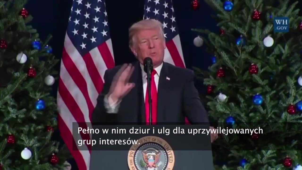 “Ten plan to paliwo rakietowe dla amerykańskiej gospodarki. Rakieta Kima to przy tym pikuś”. Trump o reformie systemu podatkowego w USA