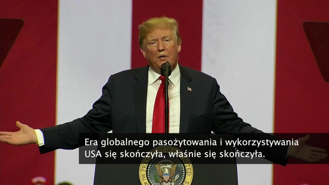 D. Trump: Handlem musi rządzić zasada wzajemności. Era globalnego pasożytowania na USA się skończyła