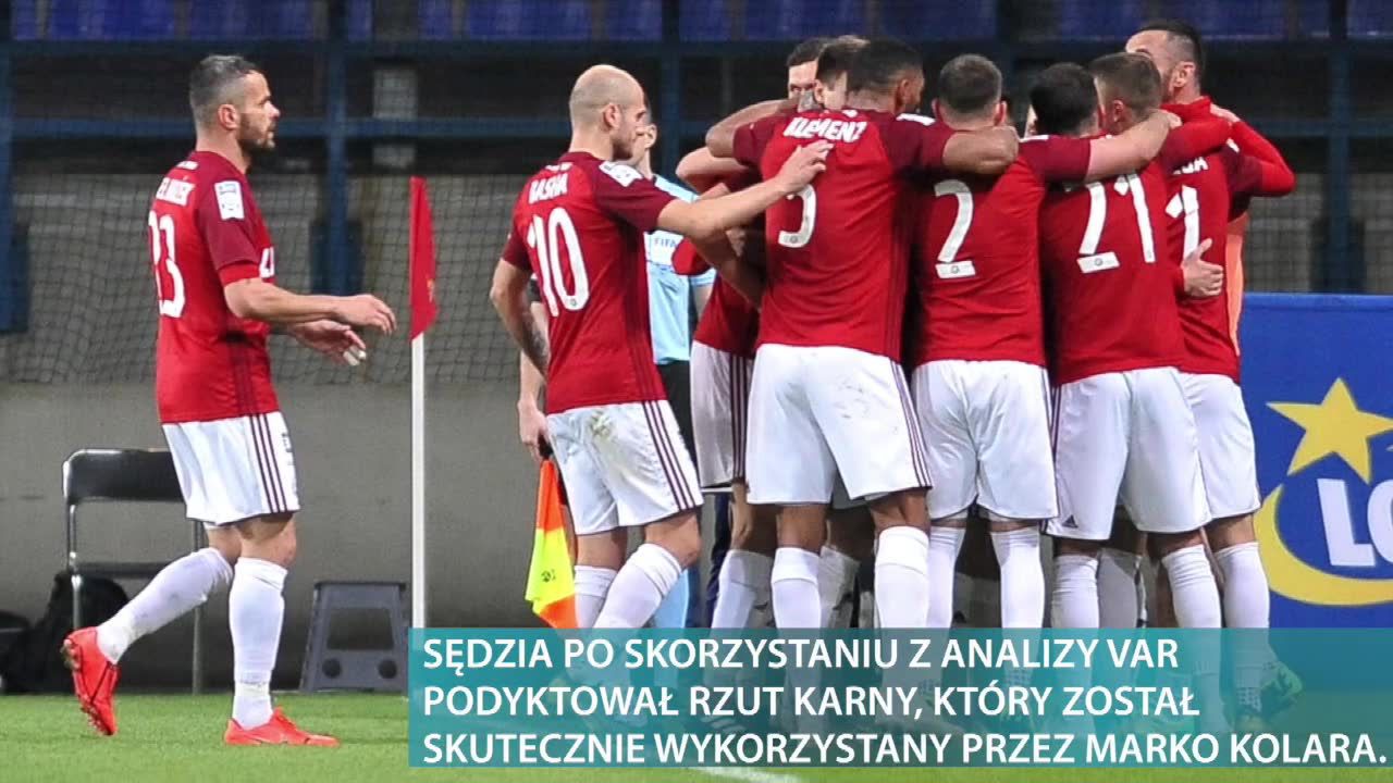 Wisła Kraków wygrała z Koroną Kielce 1:0 po golu z rzutu karnego