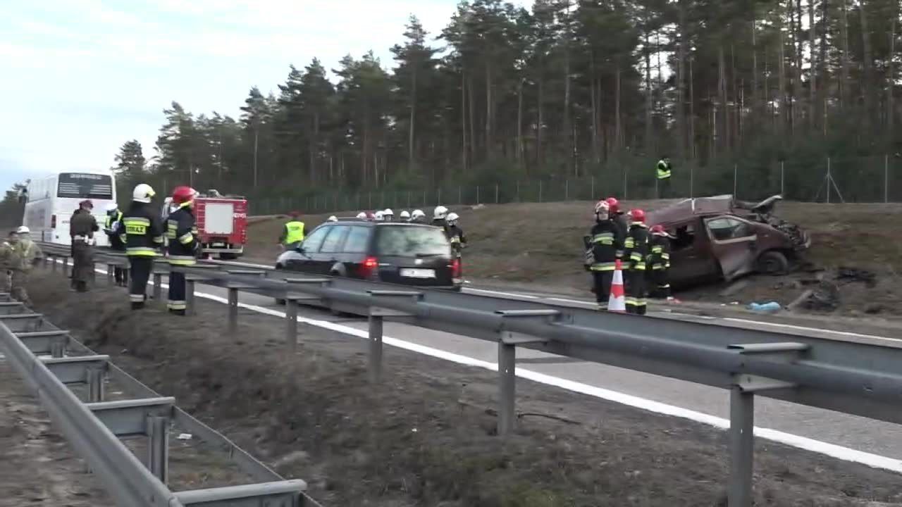 Bus przewożący amerykańskich żołnierzy dachował na Dolnym Śląsku. Dwie osoby w stanie ciężkim