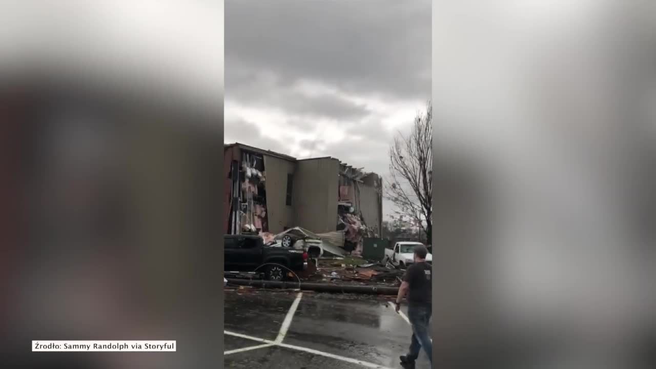 Niszczycielskie tornado przeszło nad Alabamą. Ogromne zniszczenia w mieście Wetumpka